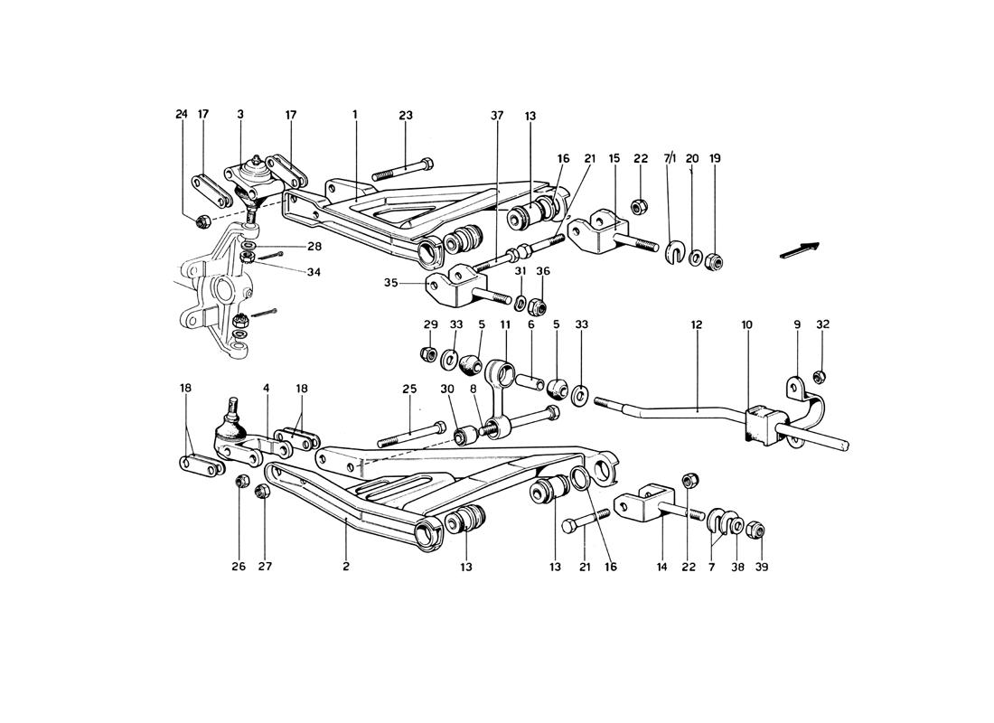 FRONT SUSPENSION - WISHBONES
